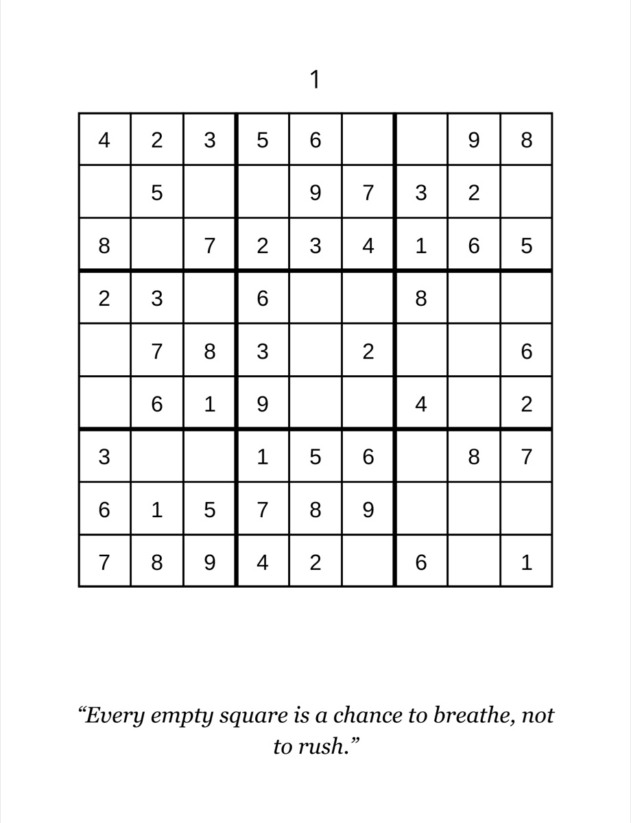 Sample interior page 2 from Large Print Sudoku