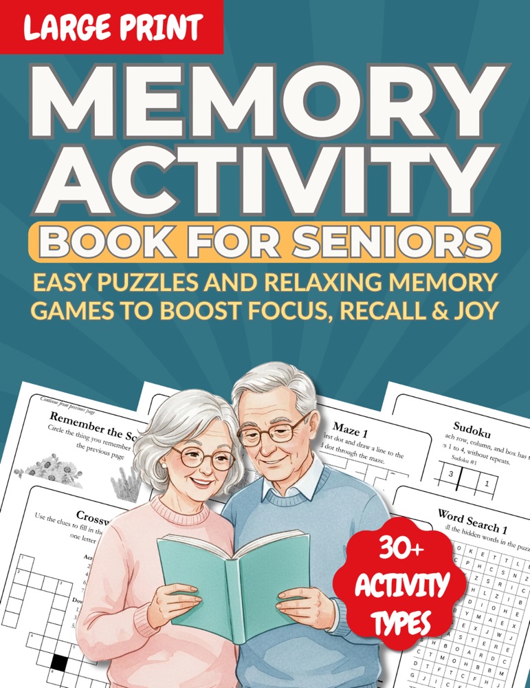 Cover of Memory Activity Book for Seniors